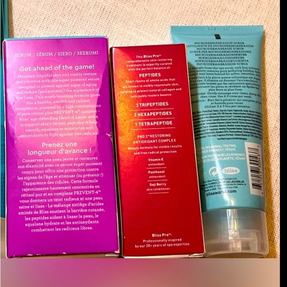 Bliss Body Butter Scrub, Multi-Peptide, and Serums - Picture 2 of 4